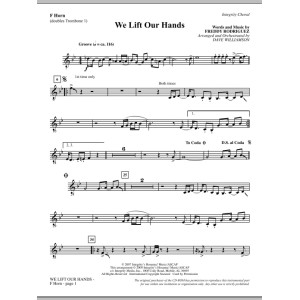 We Lift Our Hands - F Horn