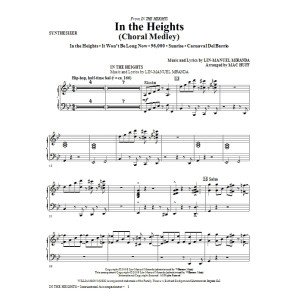 In The Heights (Choral Medley) (arr. Mac Huff) - Synthesizer