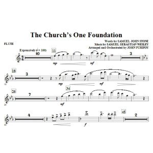 The Church''s One Foundation - Flute
