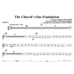 The Church''s One Foundation - F Horn 1