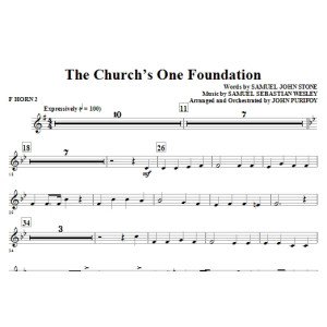 The Church''s One Foundation - F Horn 2