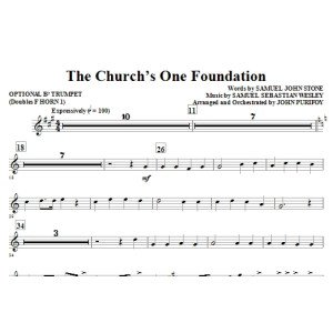The Church''s One Foundation - Opt. Trompete (Doubles Horn 1)