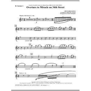 Overture to Miracle On 34th Street - Bb Clarinet 1