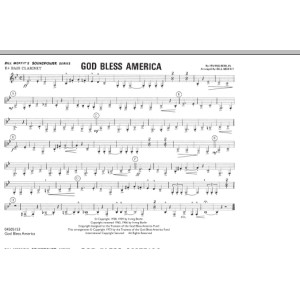 God Bless America - Bb Bass Clarinet