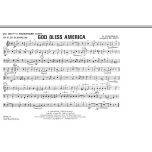 God Bless America - Eb Alto Saxophone