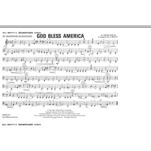 God Bless America - Eb Baritone Sax