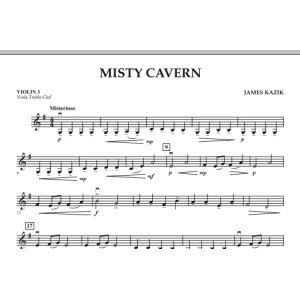 Misty Cavern - Violin 3 (Viola Treble Clef)
