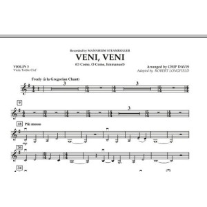 Veni, Veni (O Come, O Come Emmanuel) - Violin 3 (Viola Treble Clef)