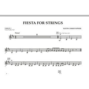 Fiesta for Strings - Violine 3 (Bratschen-Notenschlüssel)