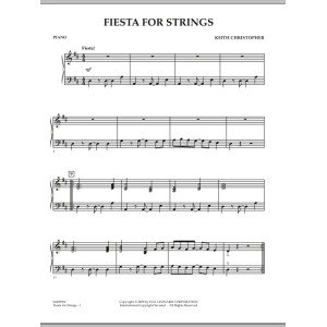 Fiesta for Strings - Piano