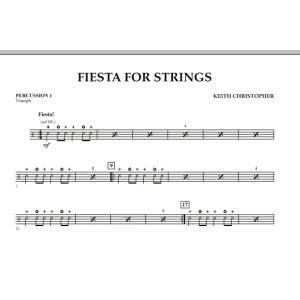 Fiesta for Strings - Percussion 1