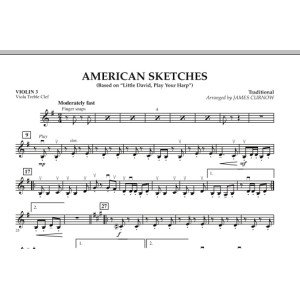 American Sketches - Violine 3 (Viola im Violinschlüssel)