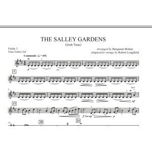 The Salley Gardens - Violin 3 (Viola Treble Clef)