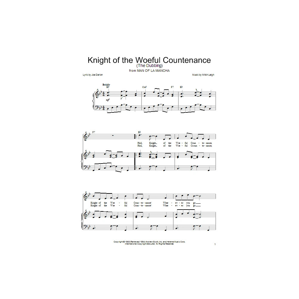 Knight Of The Woeful Countenance (The Dubbing)