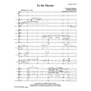 To The Throne - Full Score