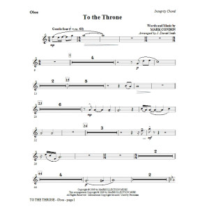 To The Throne - Oboe