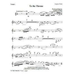 To The Throne - Violin 2