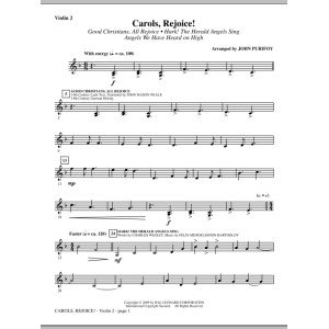 Carols, Rejoice! (Medley) - Violin 2