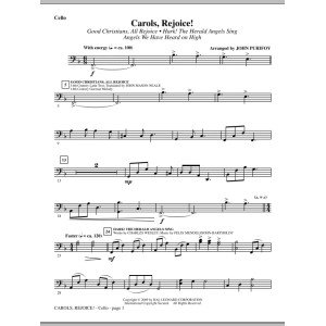 Carols, Rejoice! (Medley) - Cello
