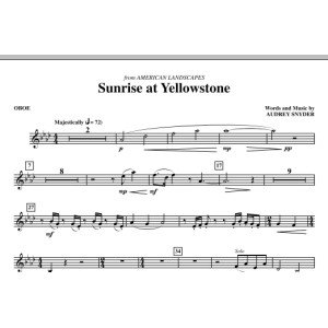 Sunrise At Yellowstone - Oboe