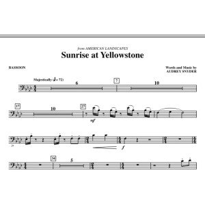 Sunrise At Yellowstone - Bassoon