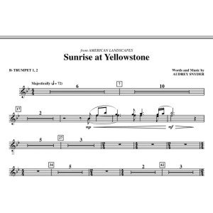 Sunrise At Yellowstone - Bb Trumpet 1,2