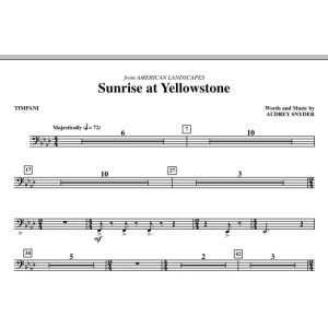 Sunrise At Yellowstone - Timpani