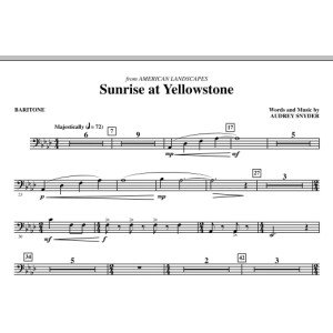 Sunrise At Yellowstone - Baritone