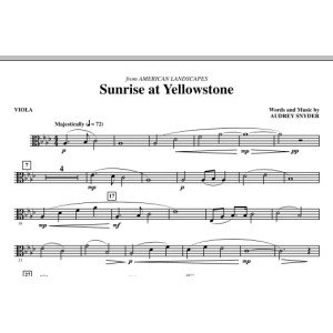 Sunrise At Yellowstone - Viola