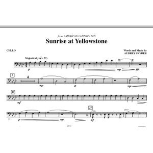 Sunrise Am Yellowstone - Cello