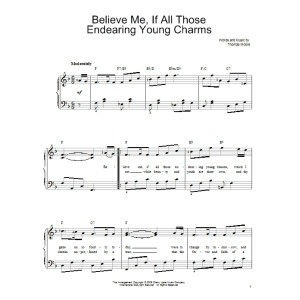 Believe Me, If All Those Endearing Young Charms