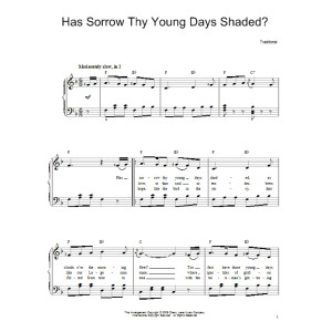Has Sorrow Thy Young Days Shaded?