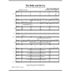 Holly And Ivy - Full Score