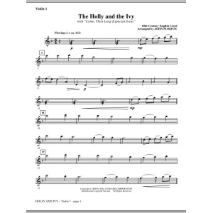 Holly And Ivy - Violine 1