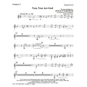You, You Are God - Trompete 2 & 3