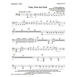 You, You Are God - Posaune 3/Tuba