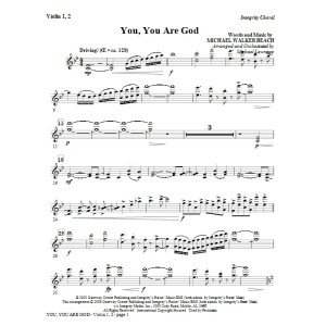 You, You Are God - Violin I & II