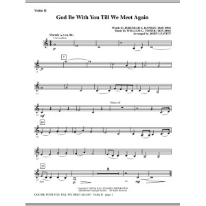 God Be With You Till We Meet Again - Violin 2