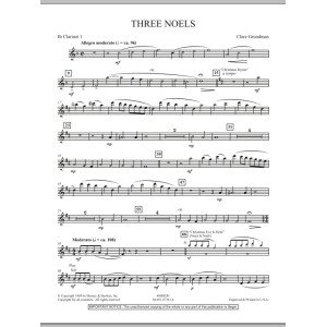 Three Noels - Bb Klarinette 1