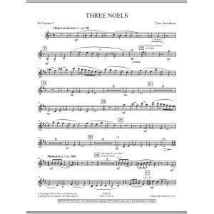 Three Noels - Bb Klarinette 2