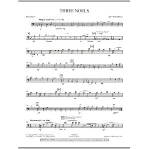 Three Noels - Fagott 1