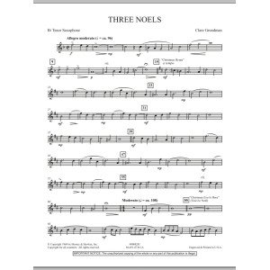 Three Noels - Bb Tenorsaxophon