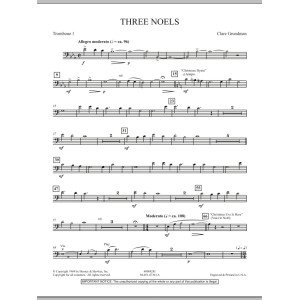 Three Noels - Posaune 1