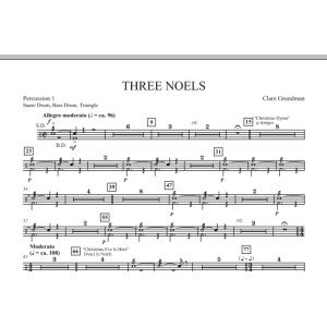 Three Noels - Percussion 1