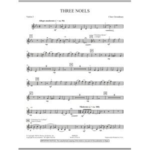 Three Noels - Violin 2