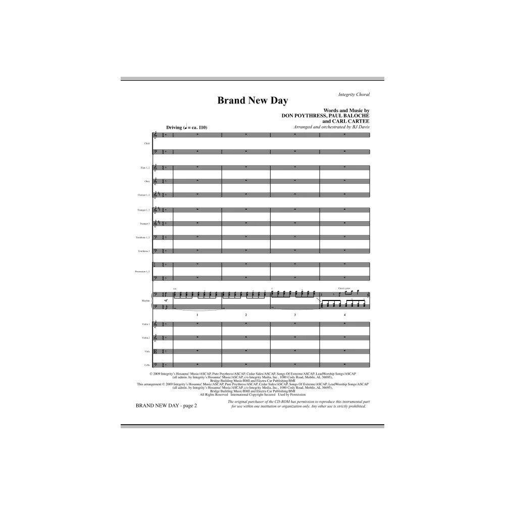 Brand New Day - Full Score