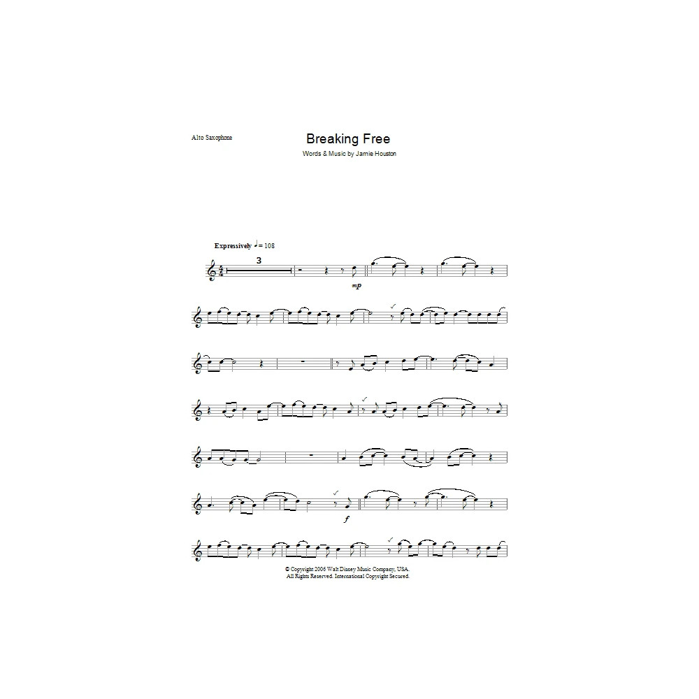 Breaking Free (from High School Musical)