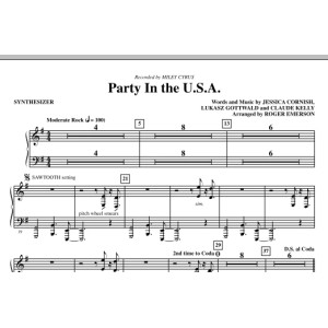 Party In The USA (arr. Roger Emerson) - Synthesizer
