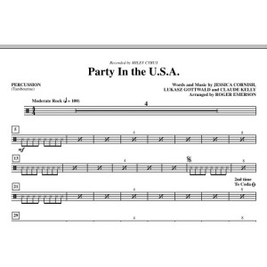 Party In The USA (arr. Roger Emerson) - Percussion