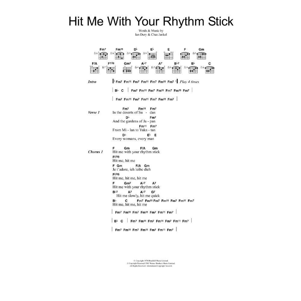 Hit Me With Your Rhythm Stick